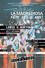 ROCKSTORE - CLUBBING - LEWIS BURTON + BELLADONNA + VALOMATIC - Samedi 07/03/2026 � Minuit