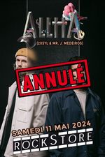 ROCKSTORE - CONCERT - ALLTTA (20SYL & MR. J. MEDEIROS) - Samedi 11/05/2024  19h30 ANNUL
